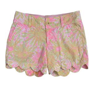 Lilly Pulitzer Scallop Edge Buttercup Shorts Size 00